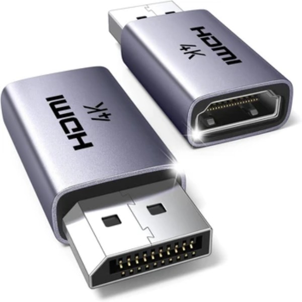 Фото - Переходник Mini Display Port-HDMI UGREEN DP130 DisplayPort to HDMI 4K Gray (55935)
